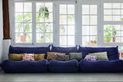 Doris for HK Living:printed cushion blue (35x60) Blue - LEEF mode en accessoires