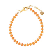Energy Carnelian Gold Bracelet Carnelian - LEEF mode en accessoires