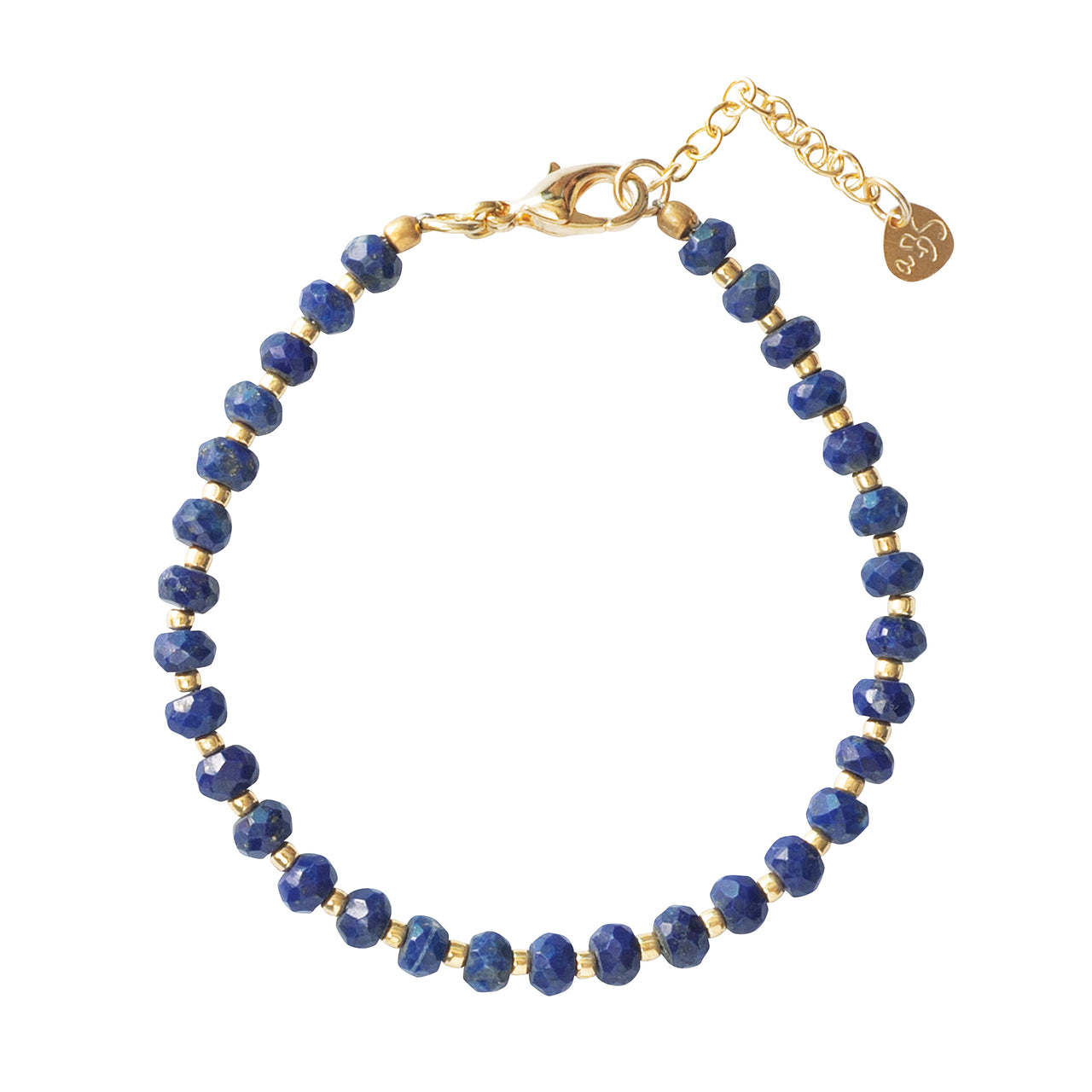 Energy Lapis Lazuli Gold Bracelet Lapis Lazuli - LEEF mode en accessoires
