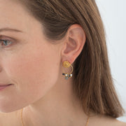 Euphoria Labradorite Lapis Lazuli GP Earrings Labradorite - LEEF mode en accessoires