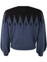 Fantastic Icicles Sweater  Black/Marine van Danefae te koop bij LEEF mode en accessoires Meppel