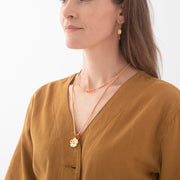 Fantasy Carnelian GC Necklace Carnelian - LEEF mode en accessoires