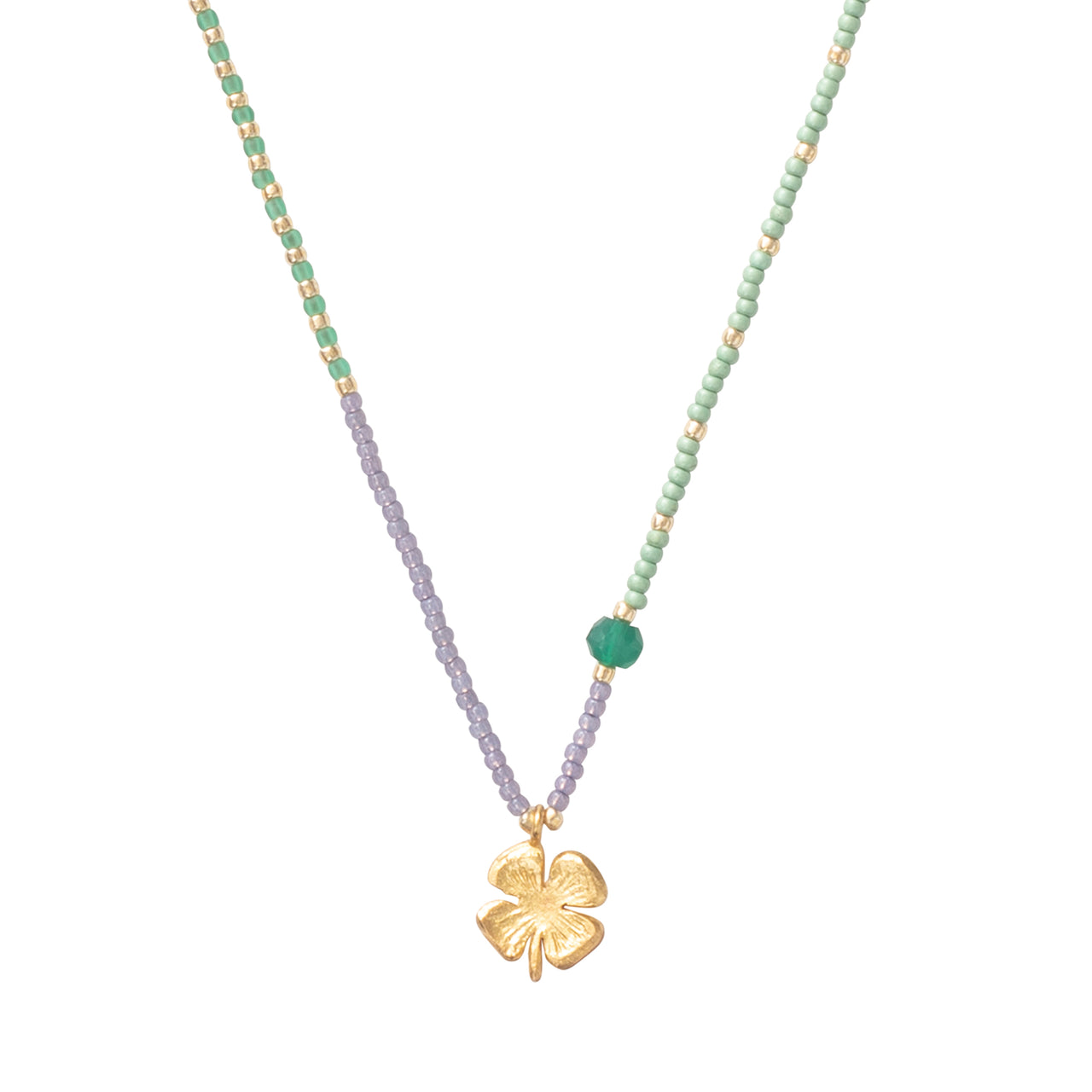 Feel Aventurine GC Necklace Aventurine - LEEF mode en accessoires