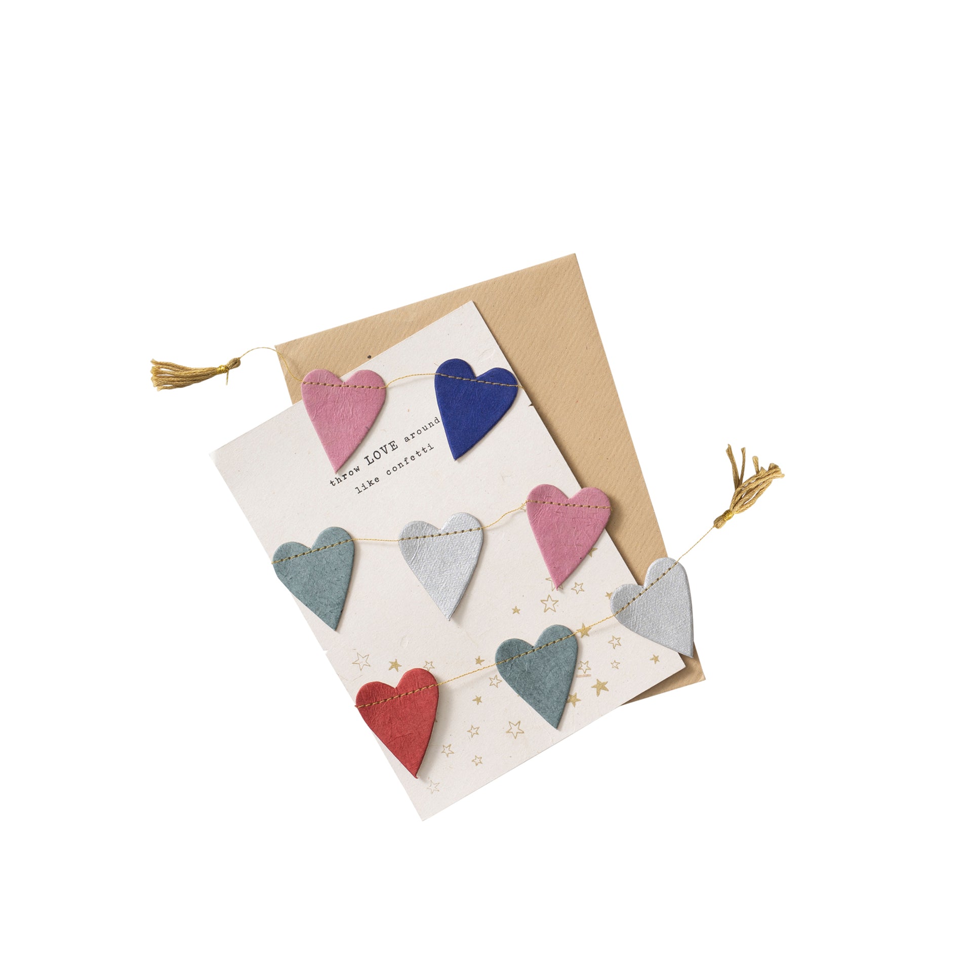 Garland Card Hearts van a Beautiful Story te koop bij LEEF mode en accessoires Meppel
