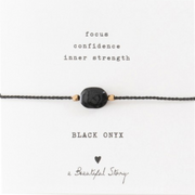 Gemstone card Black onyx - LEEF mode en accessoires