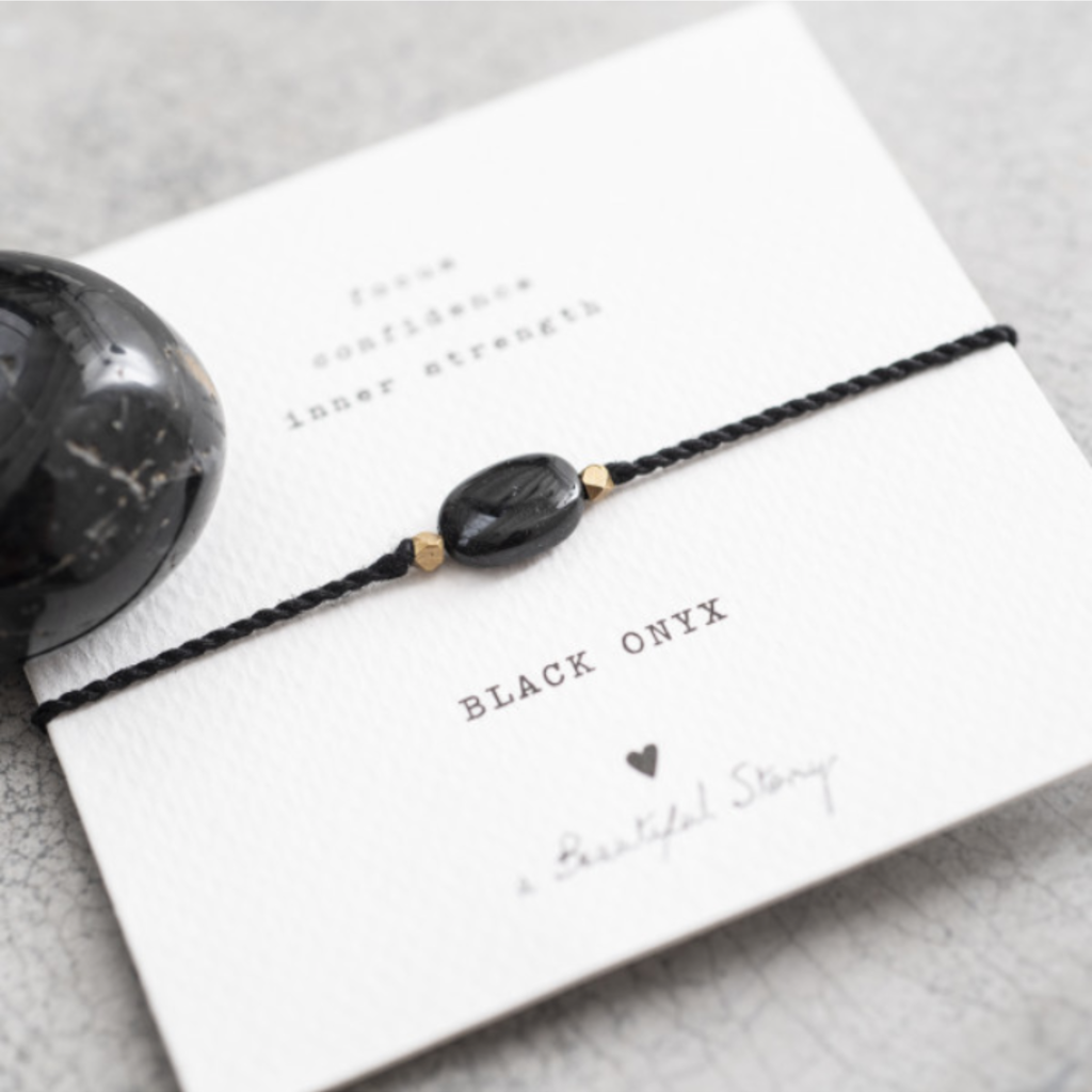 Gemstone card Black onyx - LEEF mode en accessoires