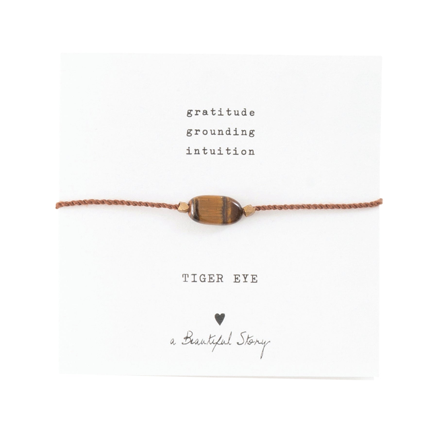 Gemstone card Tiger eye - LEEF mode en accessoires