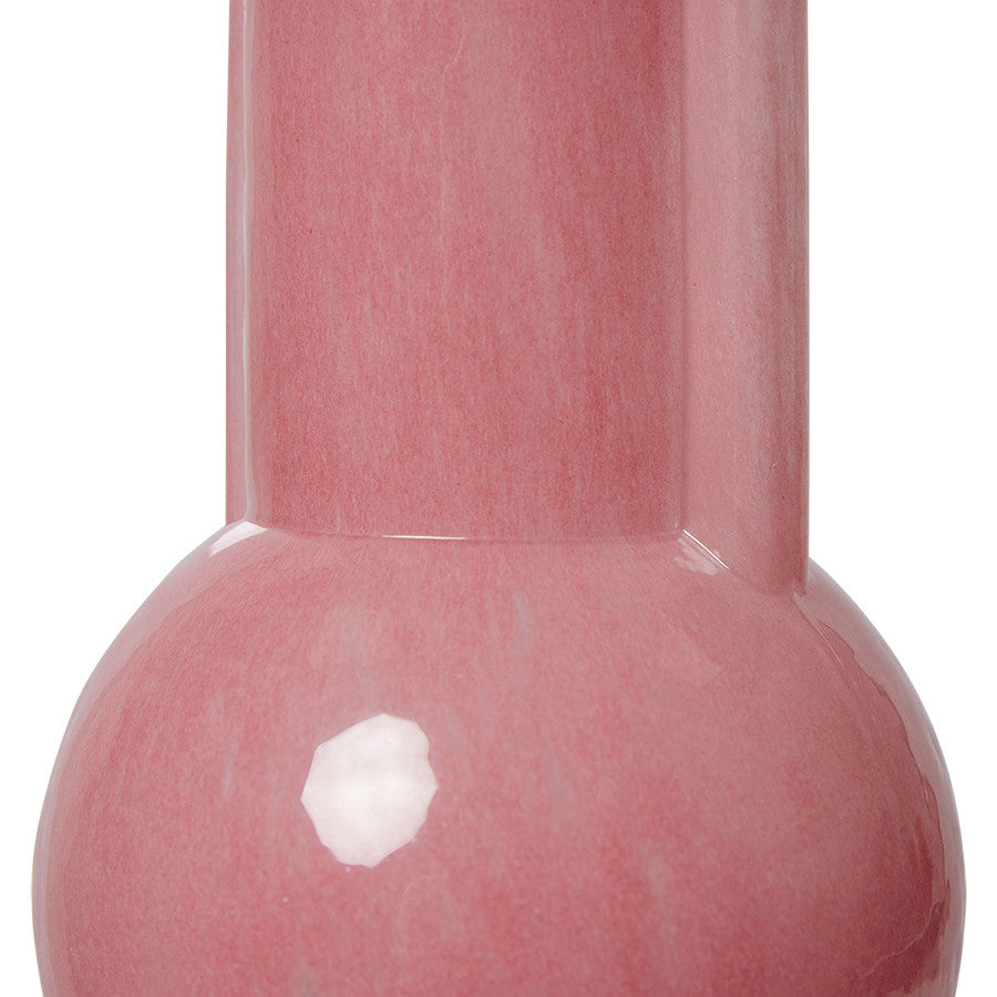 Glass Vase Flamingo Pink - LEEF mode en accessoires