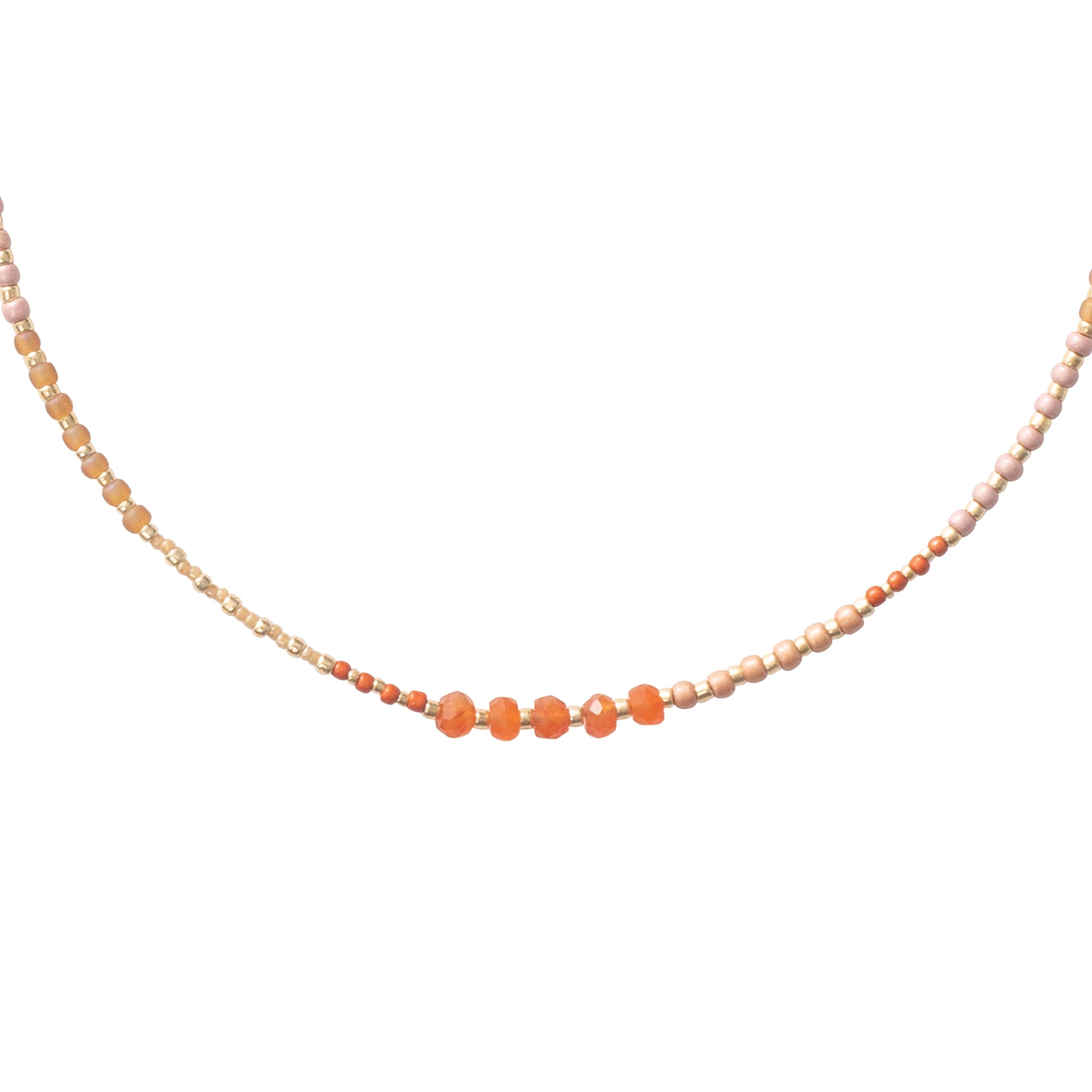 Golden Carnelian GP Necklace Carnelian - LEEF mode en accessoires