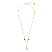 Goodness Black Onyx Gold Necklace Black onyx - LEEF mode en accessoires