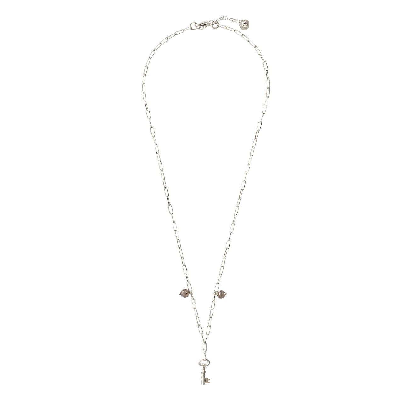 GoodnessSmokey Quartz Silver Necklace  Smokey quartz - LEEF mode en accessoires