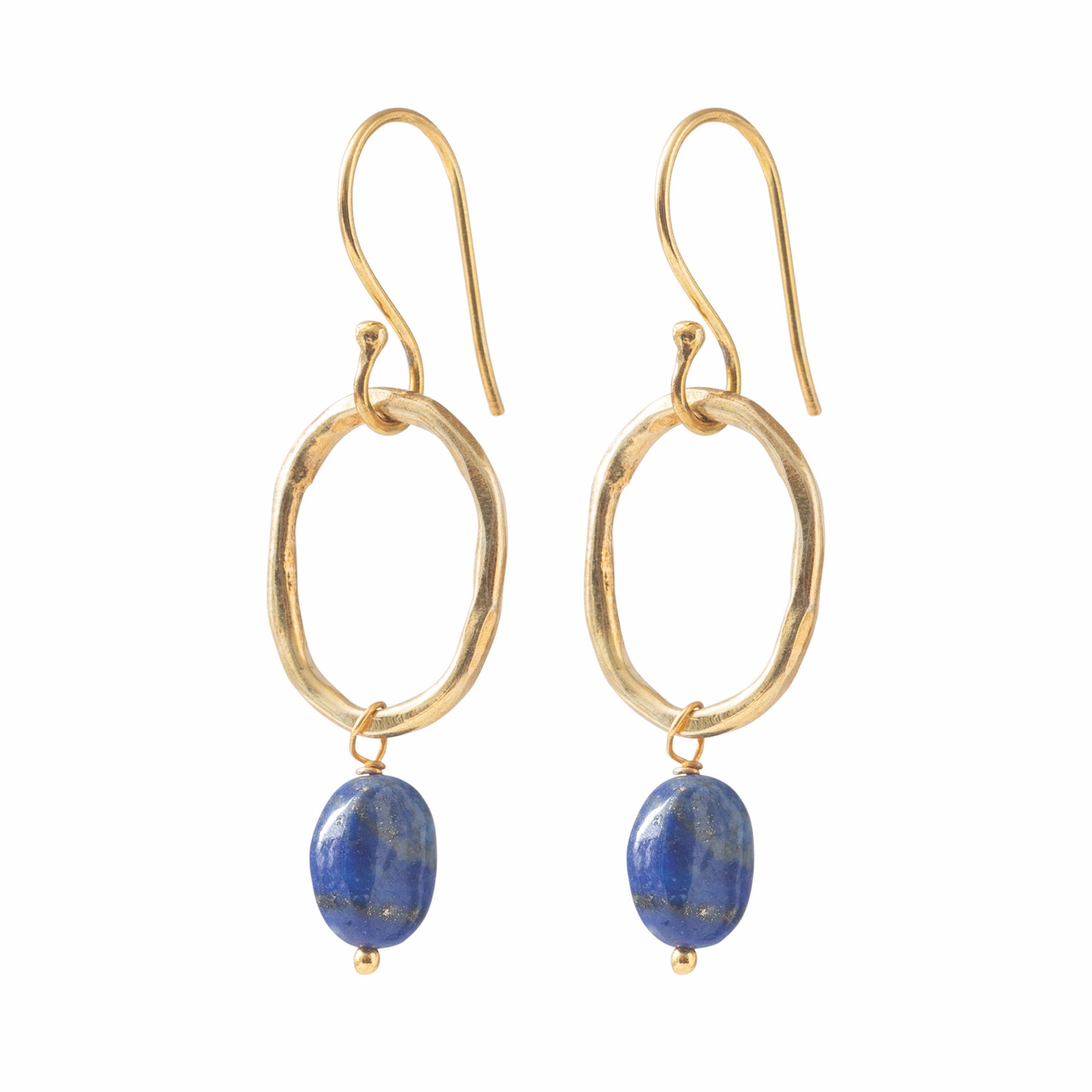 Graceful Lapis Lazuli GP Earrings Lapis Lazuli - LEEF mode en accessoires