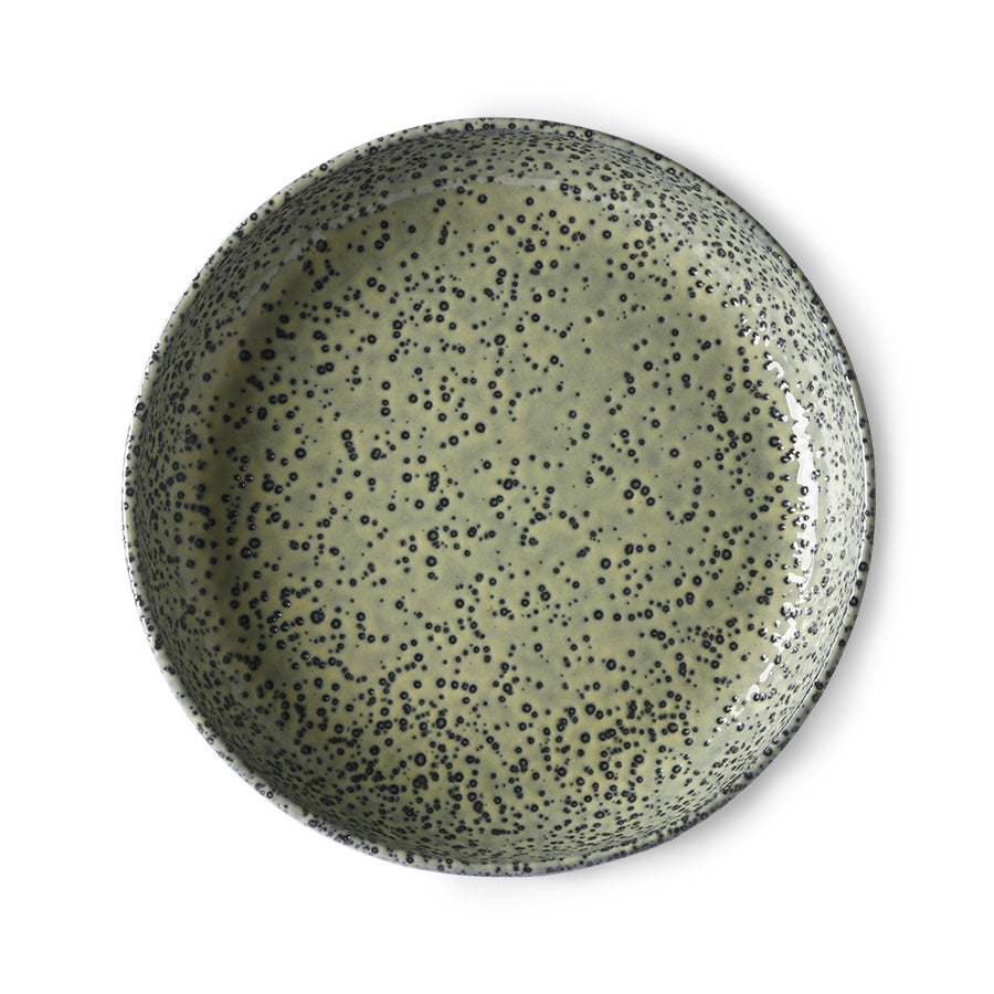 Gradient ceramics deep plate green Green van HKliving te koop bij LEEF mode en accessoires Meppel