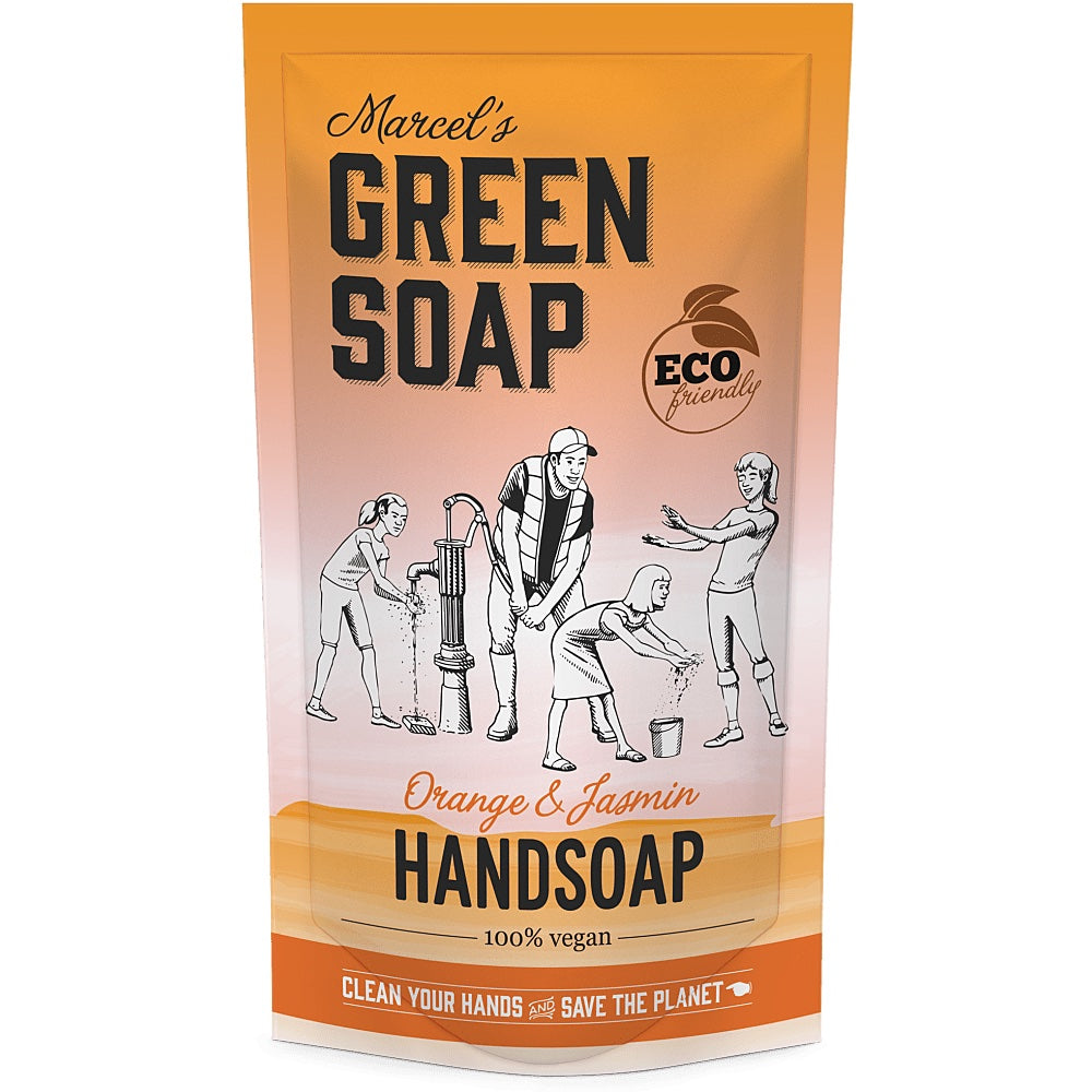 Handzeep 500ML Sinaasappel & Jasmijn van Marcel's Green Soap te koop bij LEEF mode en accessoires Meppel