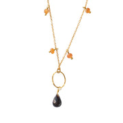 Heaven Carnelian Garnet Gold Necklace Carnelian - LEEF mode en accessoires