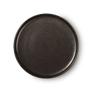 Home chef ceramics: dinner plate rustic black Black van HKliving te koop bij LEEF mode en accessoires Meppel