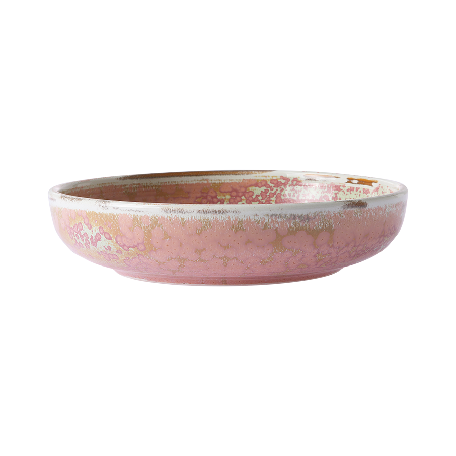 Home chef ceramics, deep plate Rustic Pink van HKliving te koop bij LEEF mode en accessoires Meppel