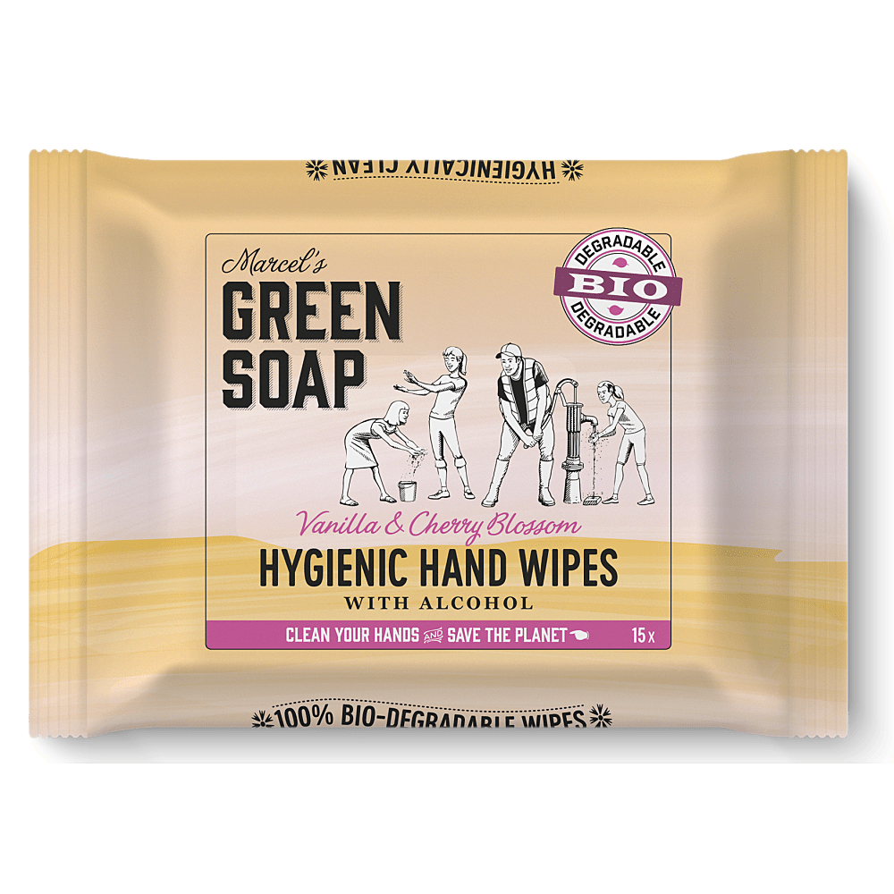 Hygienische handdoekjes vochtig van Marcel's Green Soap te koop bij LEEF mode en accessoires Meppel