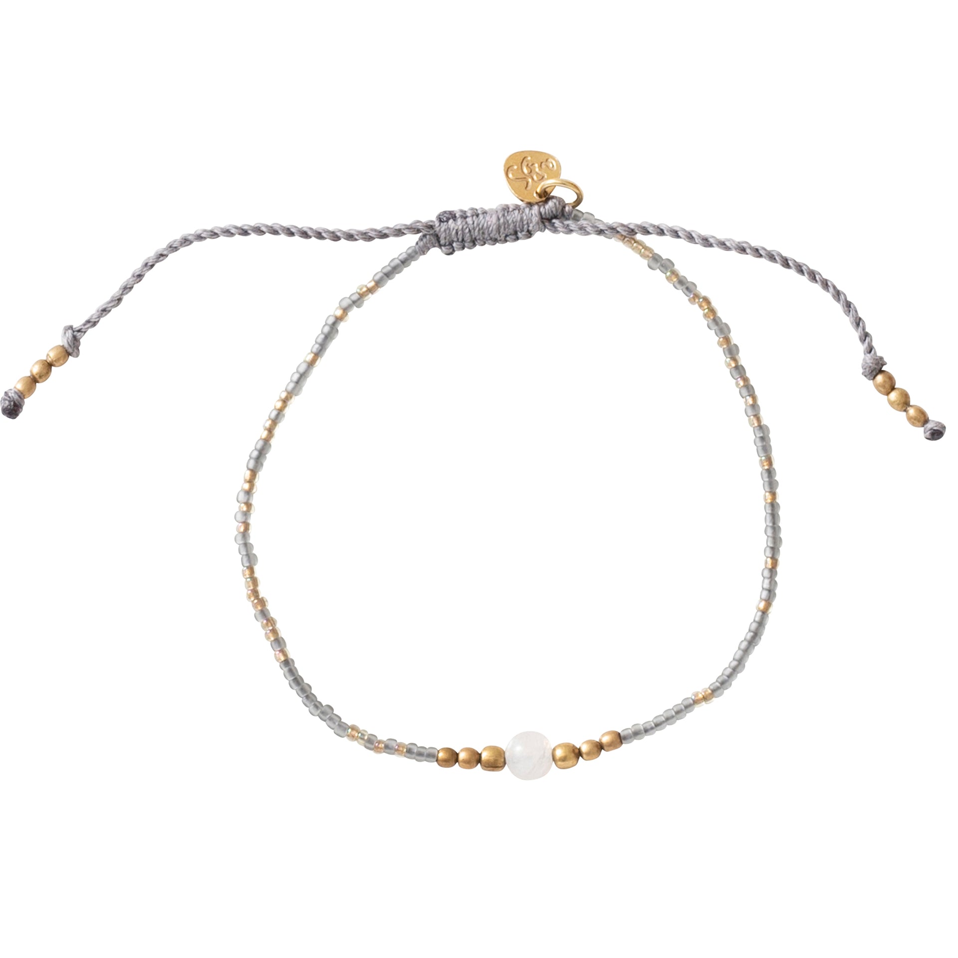 Iris Moonstone Gold Bracelet Moonstone - LEEF mode en accessoires