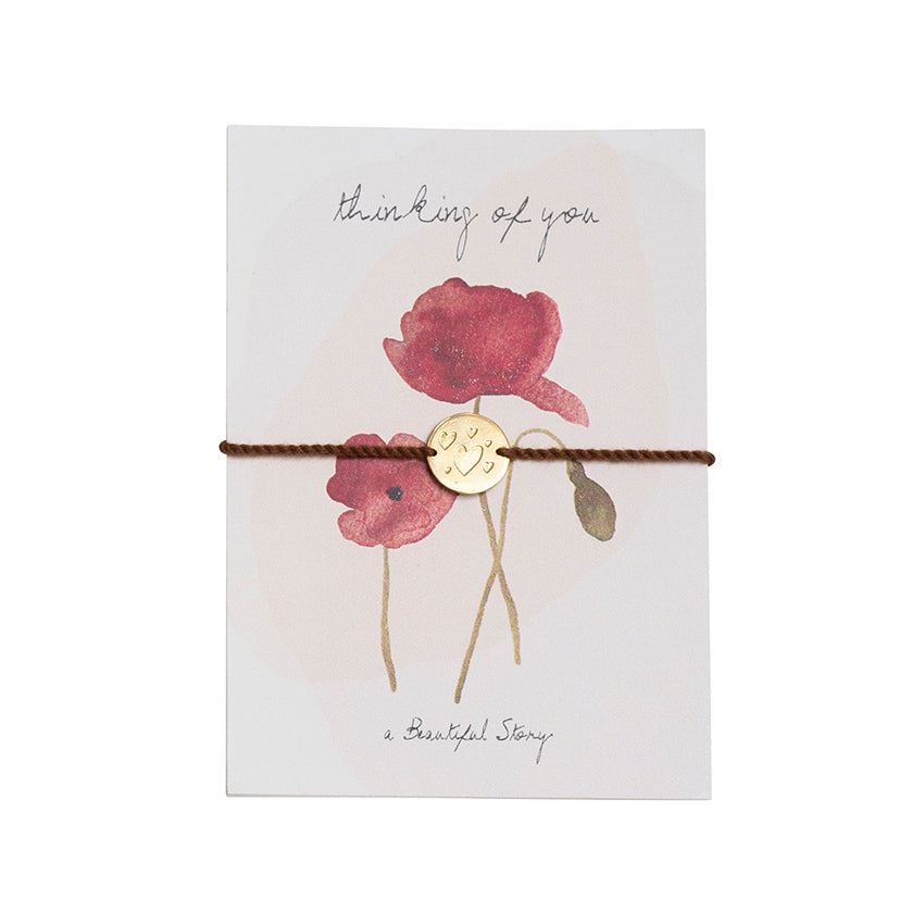 Jewelry Postcard Poppy van a Beautiful Story te koop bij LEEF mode en accessoires Meppel