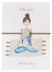 Jewelry Postcard Yoga van a Beautiful Story te koop bij LEEF mode en accessoires Meppel