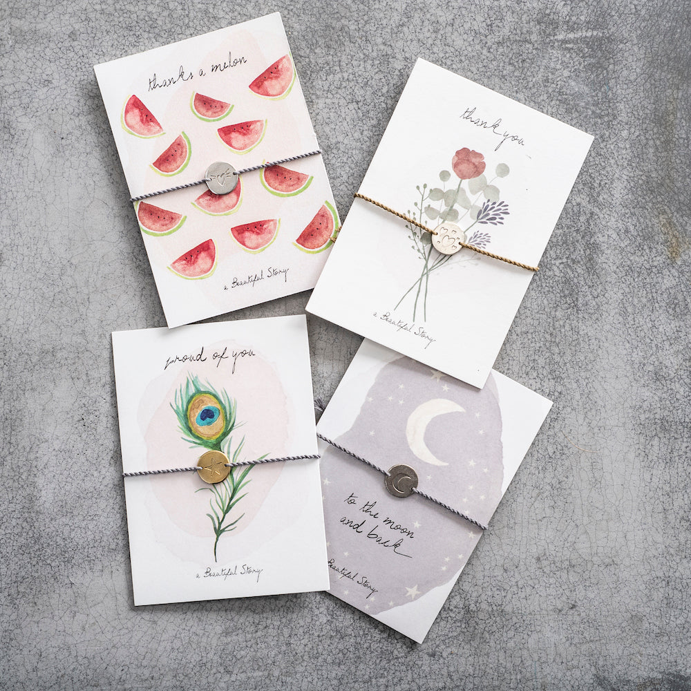 Jewelry postcard watermelons van a Beautiful Story te koop bij LEEF mode en accessoires Meppel