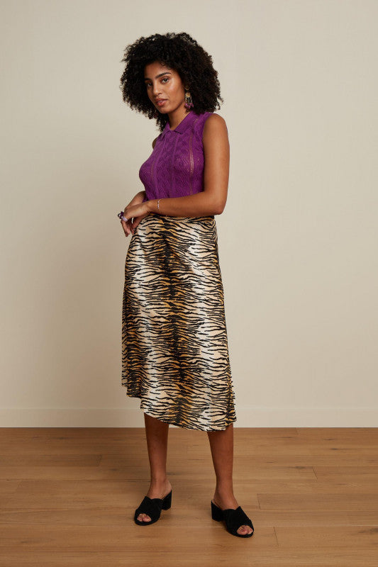 Juno Skirt Kallina 551 Golden Brown - LEEF mode en accessoires