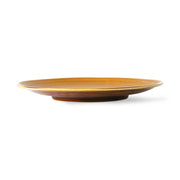 Kyoto Ceramics Japanese Dinner Plate Brown Brown van HKliving te koop bij LEEF mode en accessoires Meppel