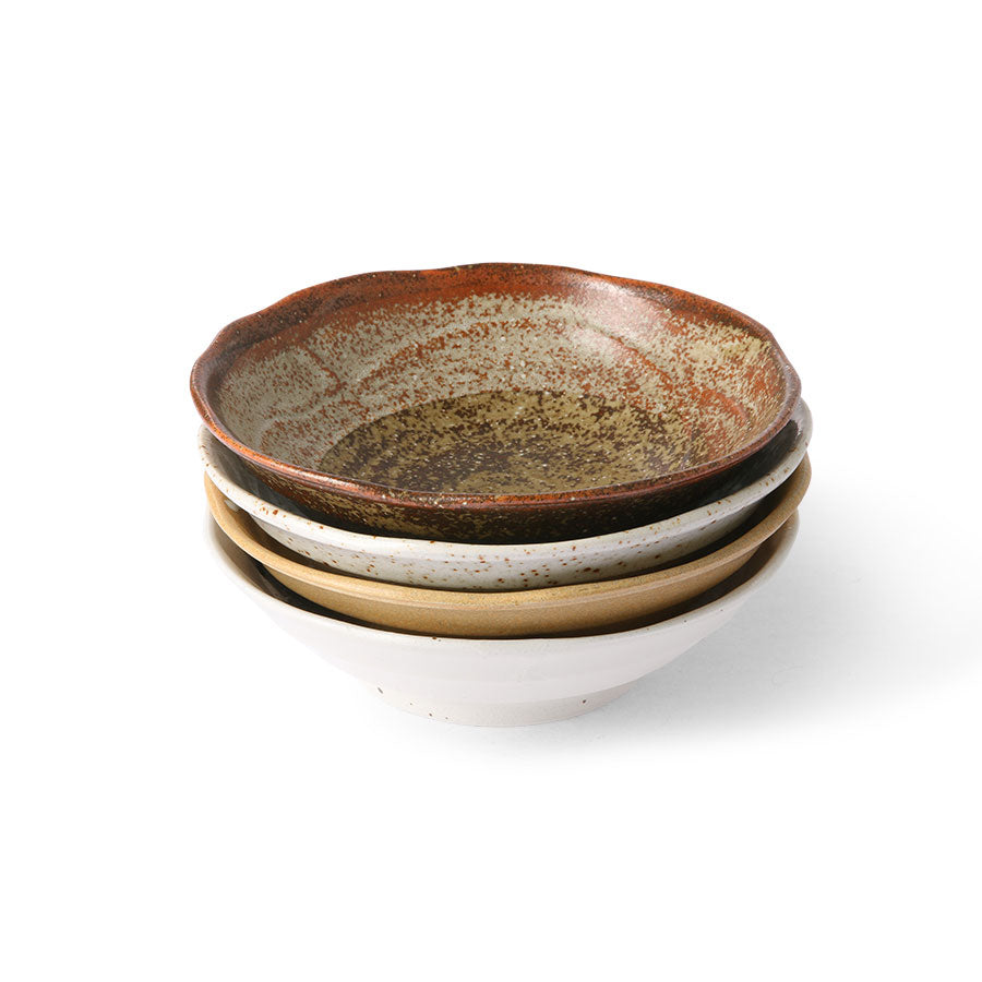 Kyoto ceramics japanese shallow bowl  Brown van HKliving te koop bij LEEF mode en accessoires Meppel
