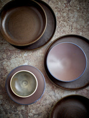 Kyoto ceramics rustiic salad bowl  Green/Grey van HKliving te koop bij LEEF mode en accessoires Meppel