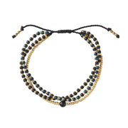 Loyal Black Onyx Gold Bracelet Black onyx - LEEF mode en accessoires