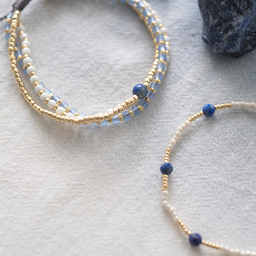 Loyal Lapis Lazuli GC Bracelet Lapis Lazuli - LEEF mode en accessoires