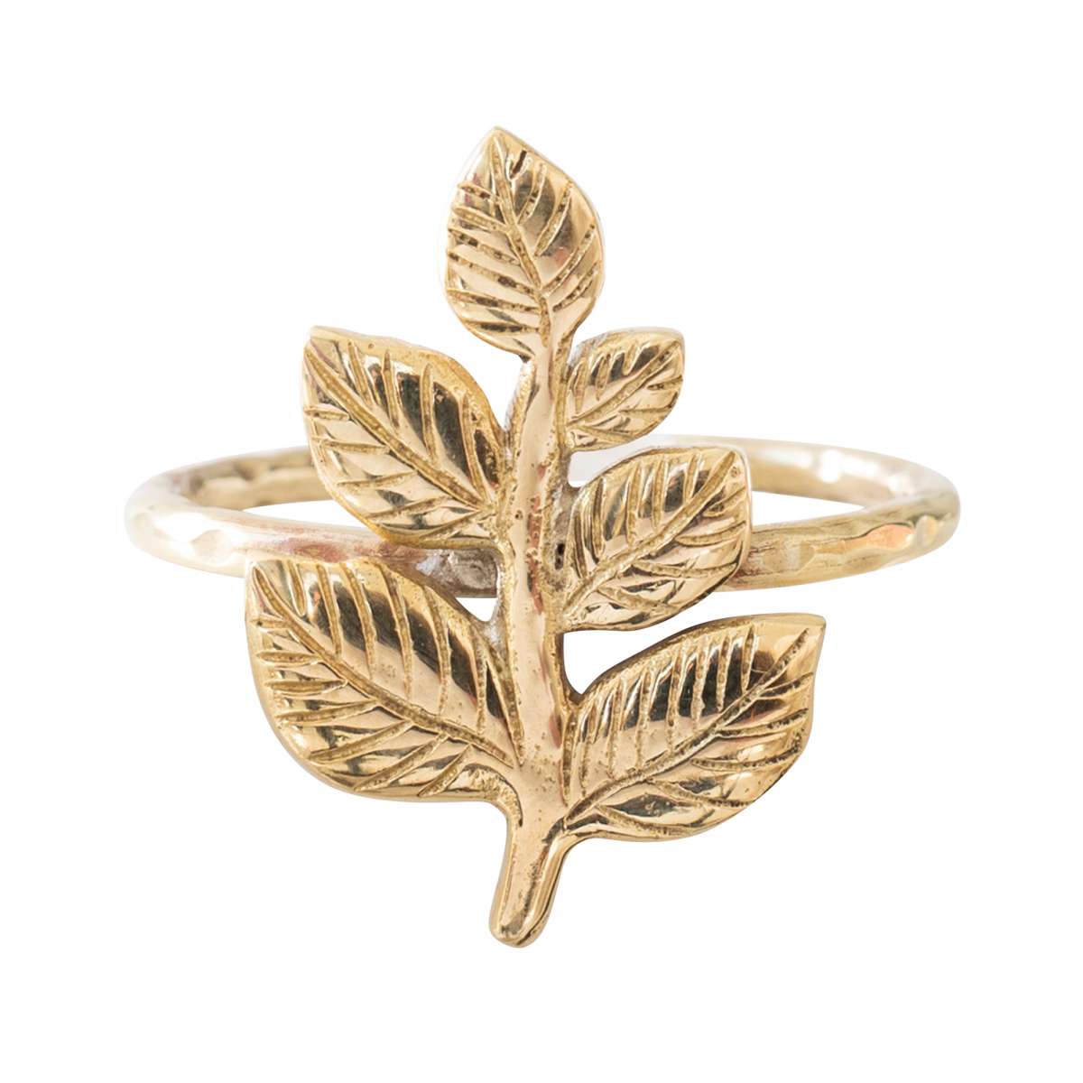 Napkin Ring Set Branch Gold - LEEF mode en accessoires