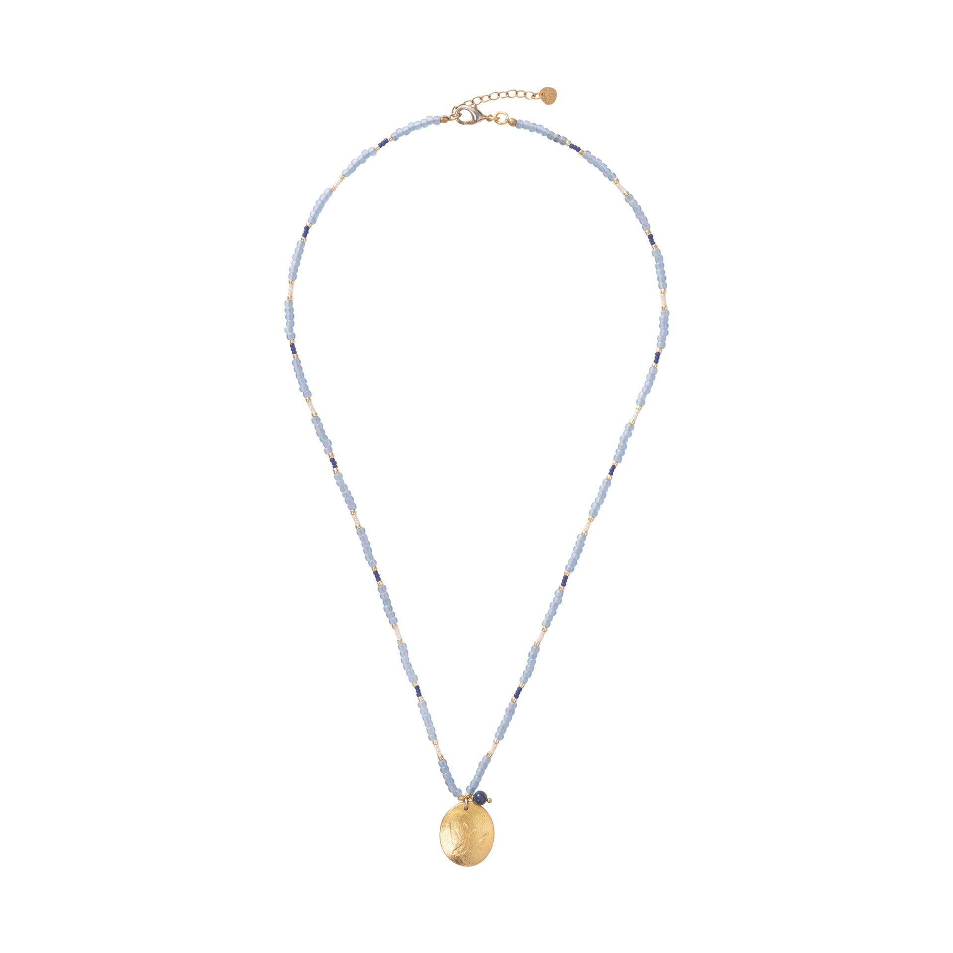 Prayer Lapis Lazuli GC Necklace Lapis Lazuli - LEEF mode en accessoires