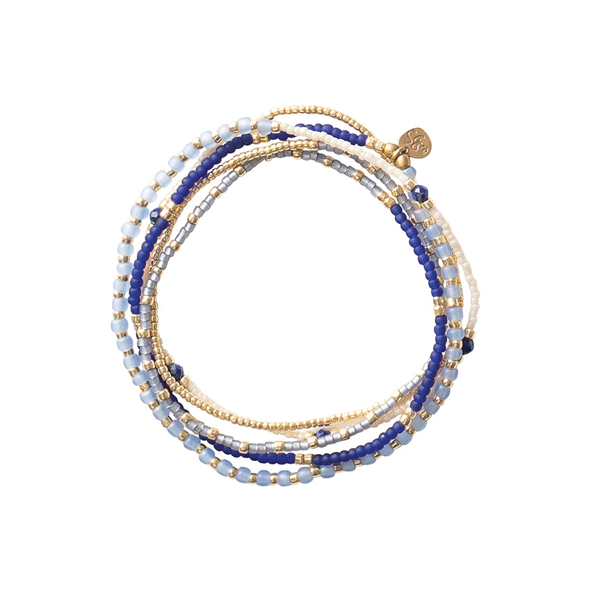 Respect Lapis Lazuli GC Bracelet Lapis Lazuli - LEEF mode en accessoires