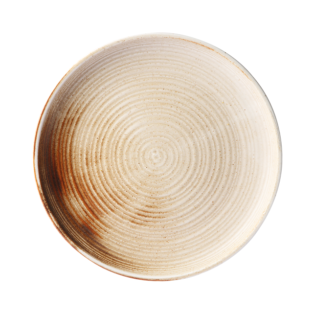 Rustic Diner Plate  Cream/Brown van HKliving te koop bij LEEF mode en accessoires Meppel