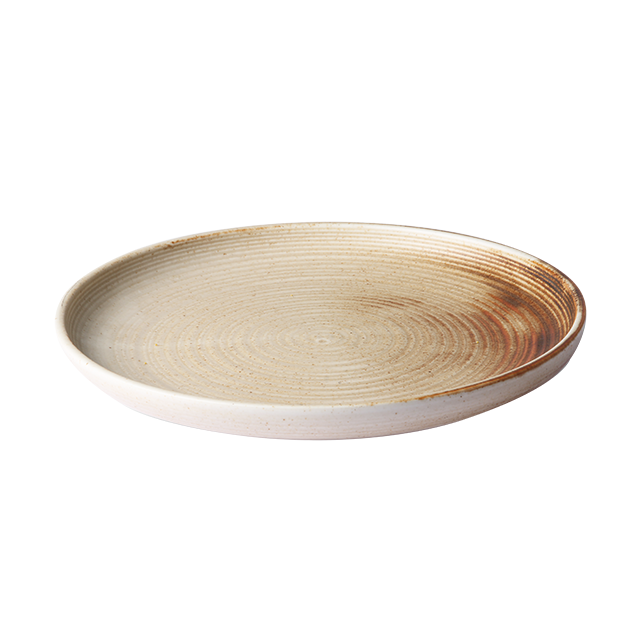 Rustic Diner Plate  Cream/Brown van HKliving te koop bij LEEF mode en accessoires Meppel