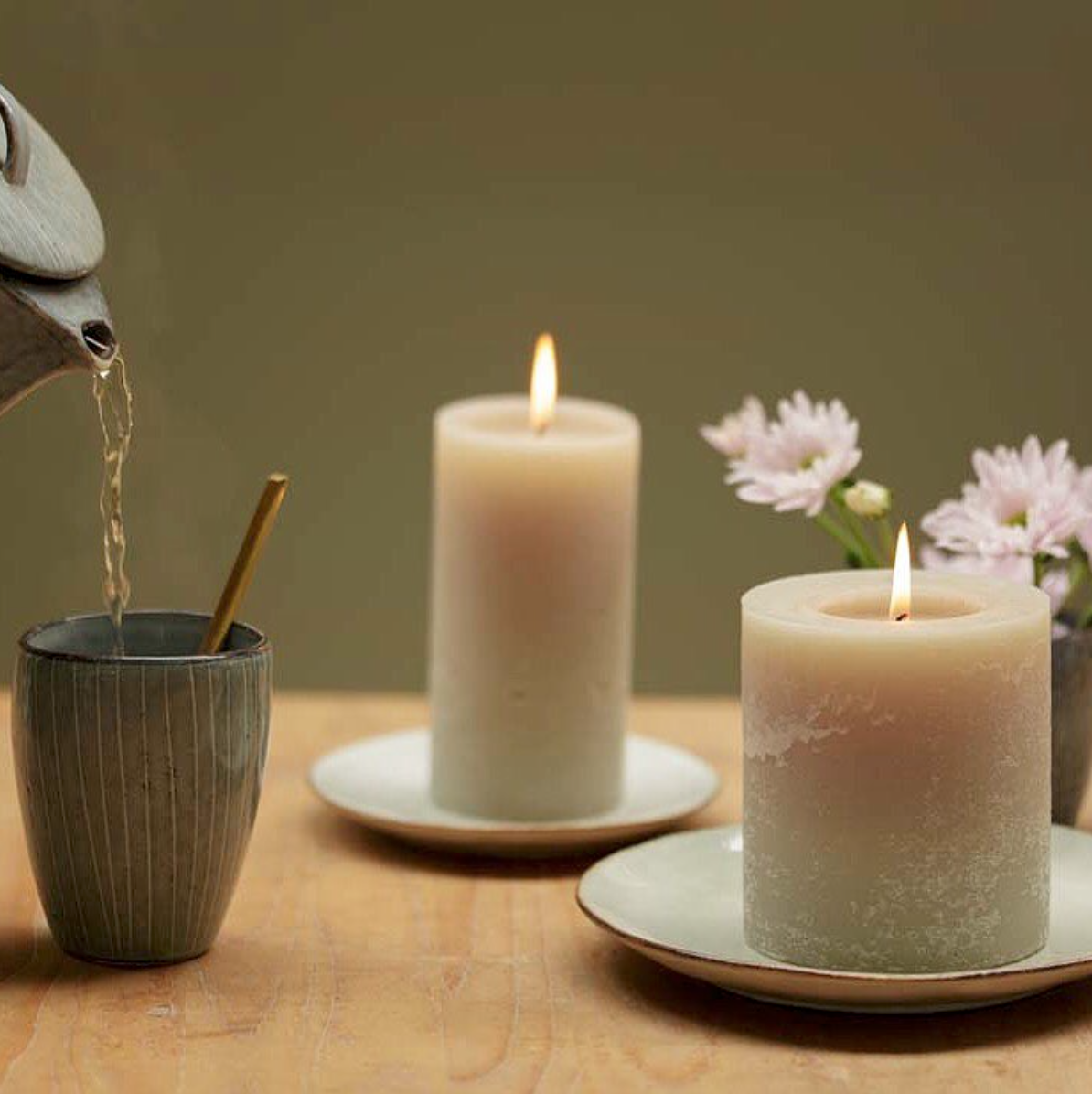 Rustieke kaarsen Eucalyptus van Rustik Lys te koop bij LEEF mode en accessoires Meppel