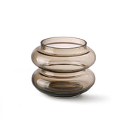 Smoked brown glass vase S Brown van HKliving te koop bij LEEF mode en accessoires Meppel