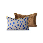Stitched Cushion Blue Brush 25x40cm van HKliving te koop bij LEEF mode en accessoires Meppel