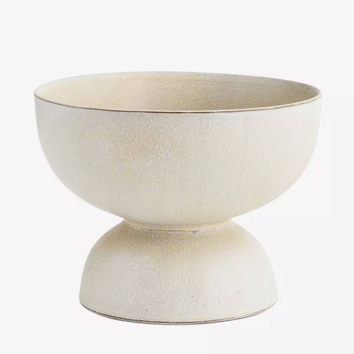 Stoneware Flower Pot 18.5x14 Creme/Grey/Peach - LEEF mode en accessoires
