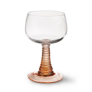 Swirl wine glass nude High van HKliving te koop bij LEEF mode en accessoires Meppel