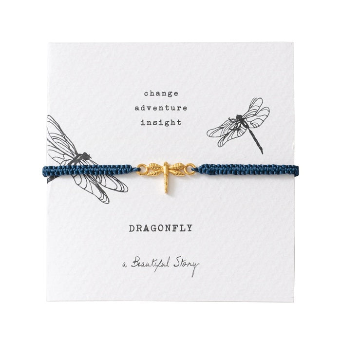 Symbol Dragonfly Gold Bracelet Gold - LEEF mode en accessoires
