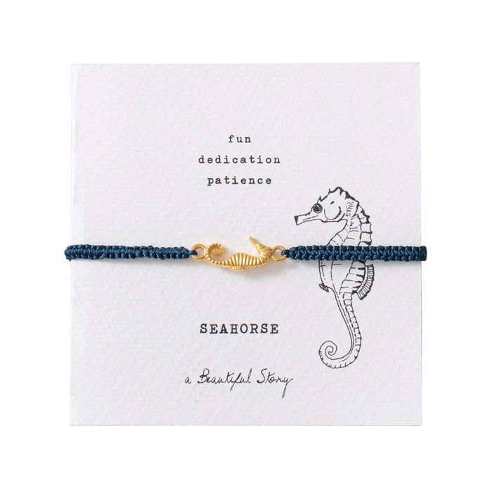 Symbol Seahorse Gold Bracelet Gold - LEEF mode en accessoires