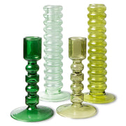 The Emeralds Glass Candle Holder L Mint Green van HKliving te koop bij LEEF mode en accessoires Meppel