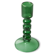 The Emeralds Glass Candle Holder M Forest Green van HKliving te koop bij LEEF mode en accessoires Meppel
