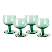 The Emeralds Wine Glass Low set of 4 Fern Green van HKliving te koop bij LEEF mode en accessoires Meppel