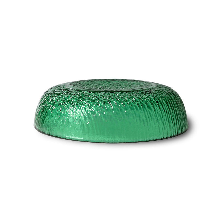 The Emeralds: Glass Dessert Bowl Green van HKliving te koop bij LEEF mode en accessoires Meppel