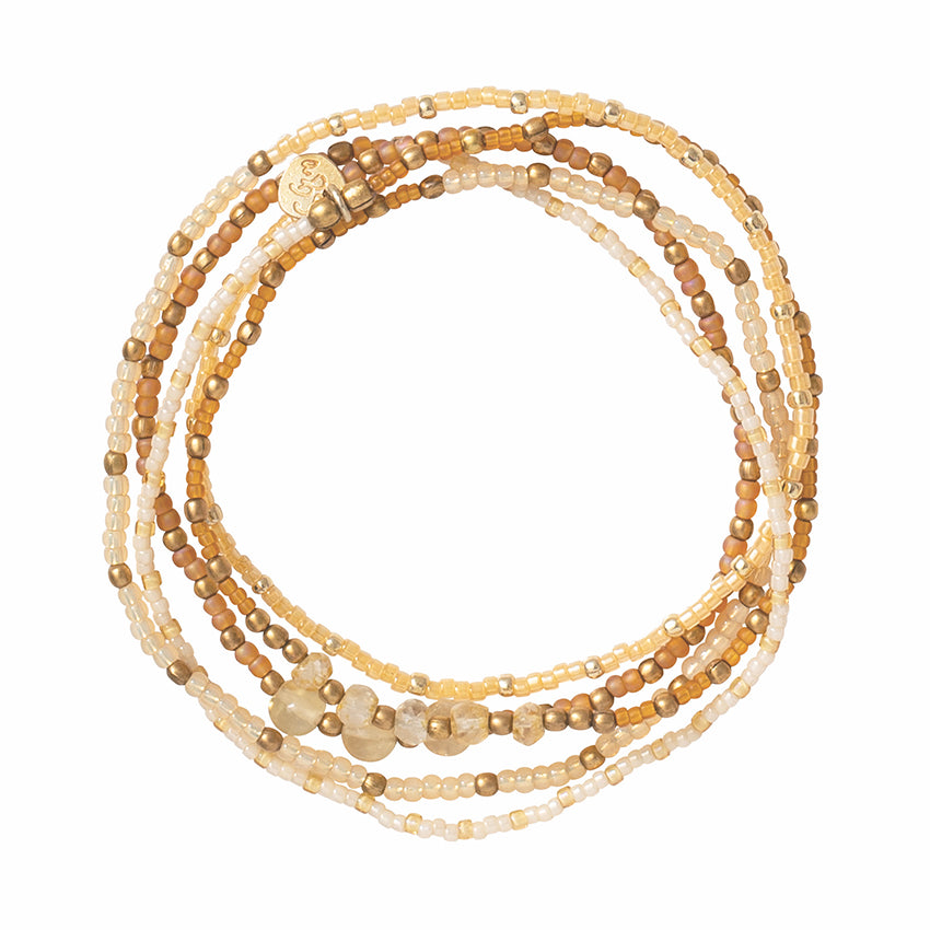 Together Citrine Gold Bracelet Citrine - LEEF mode en accessoires