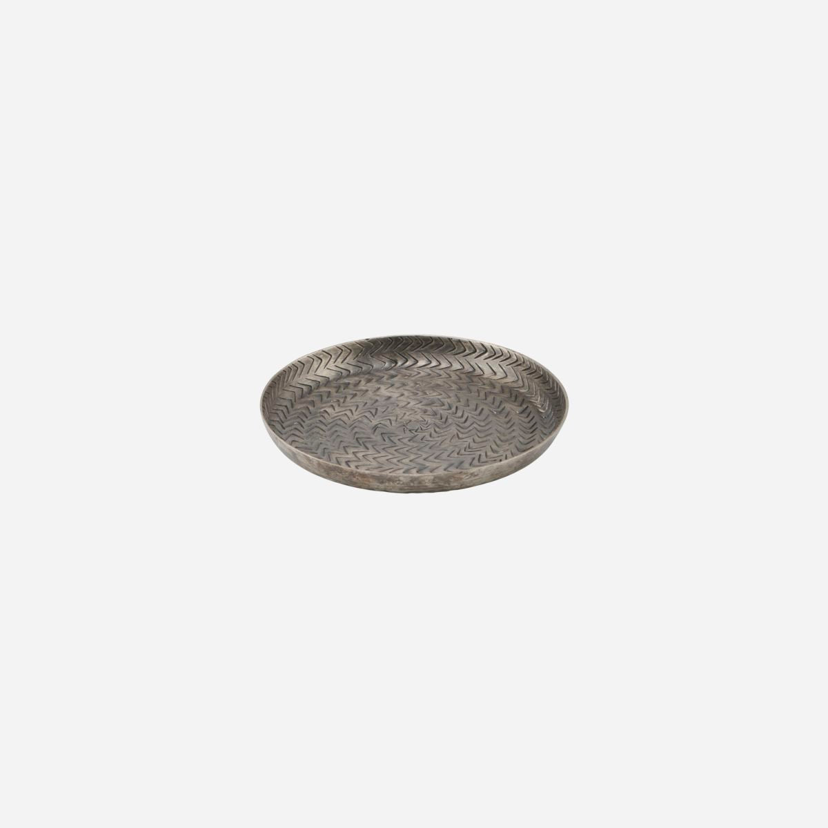 Tray, rattan, brushed black finish dia:16cm Brushed black finish van House Doctor te koop bij LEEF mode en accessoires Meppel